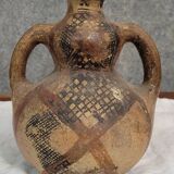 Traditional Kabyle/Berber terracotta pottery decorated with patterns