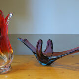 Batch vase and large center of murano table