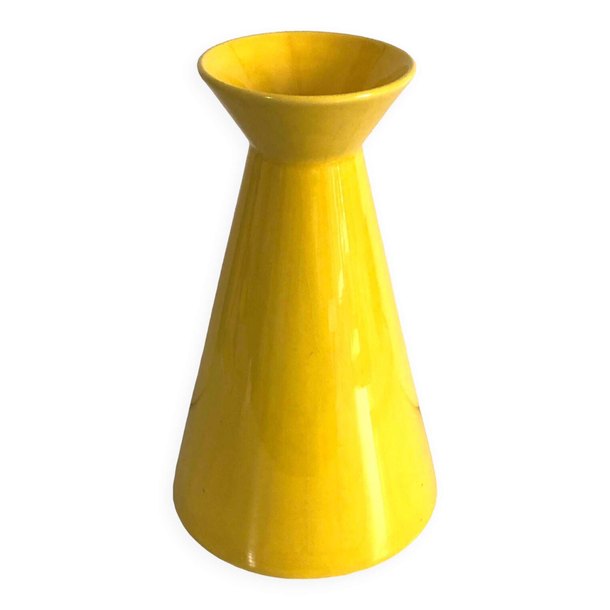 Yellow Ceramic Vase