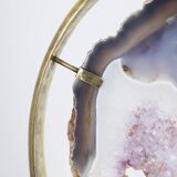 Bronze and amethyst lamp. 1970s.