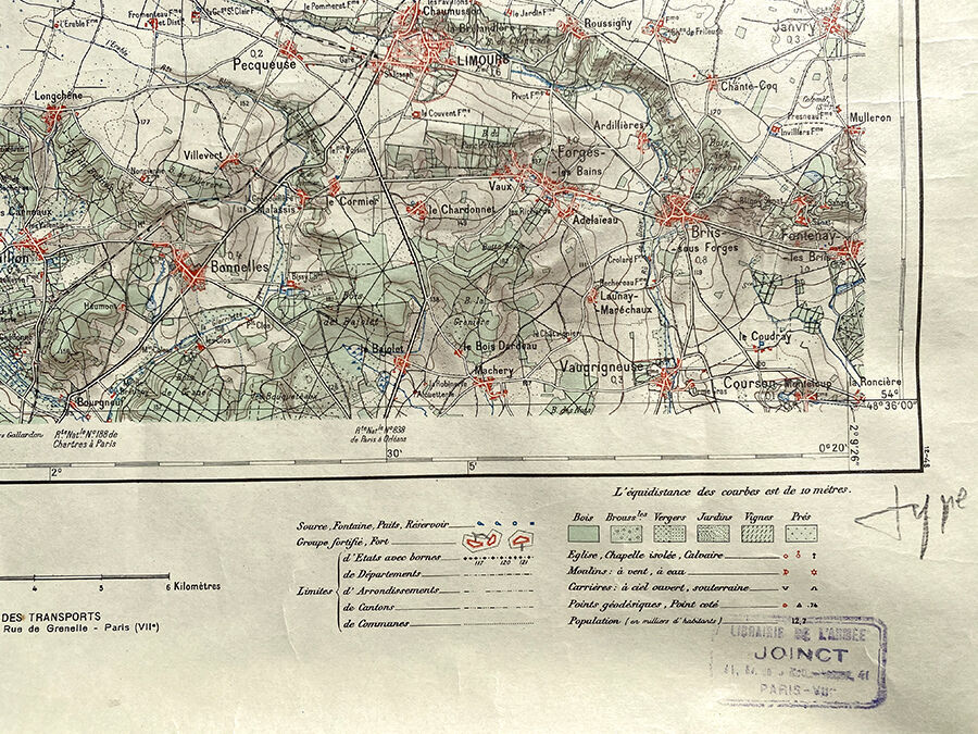 Carte de Rambouillet Novembre 1931