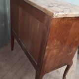Transitional style chest of drawers in marquetry
