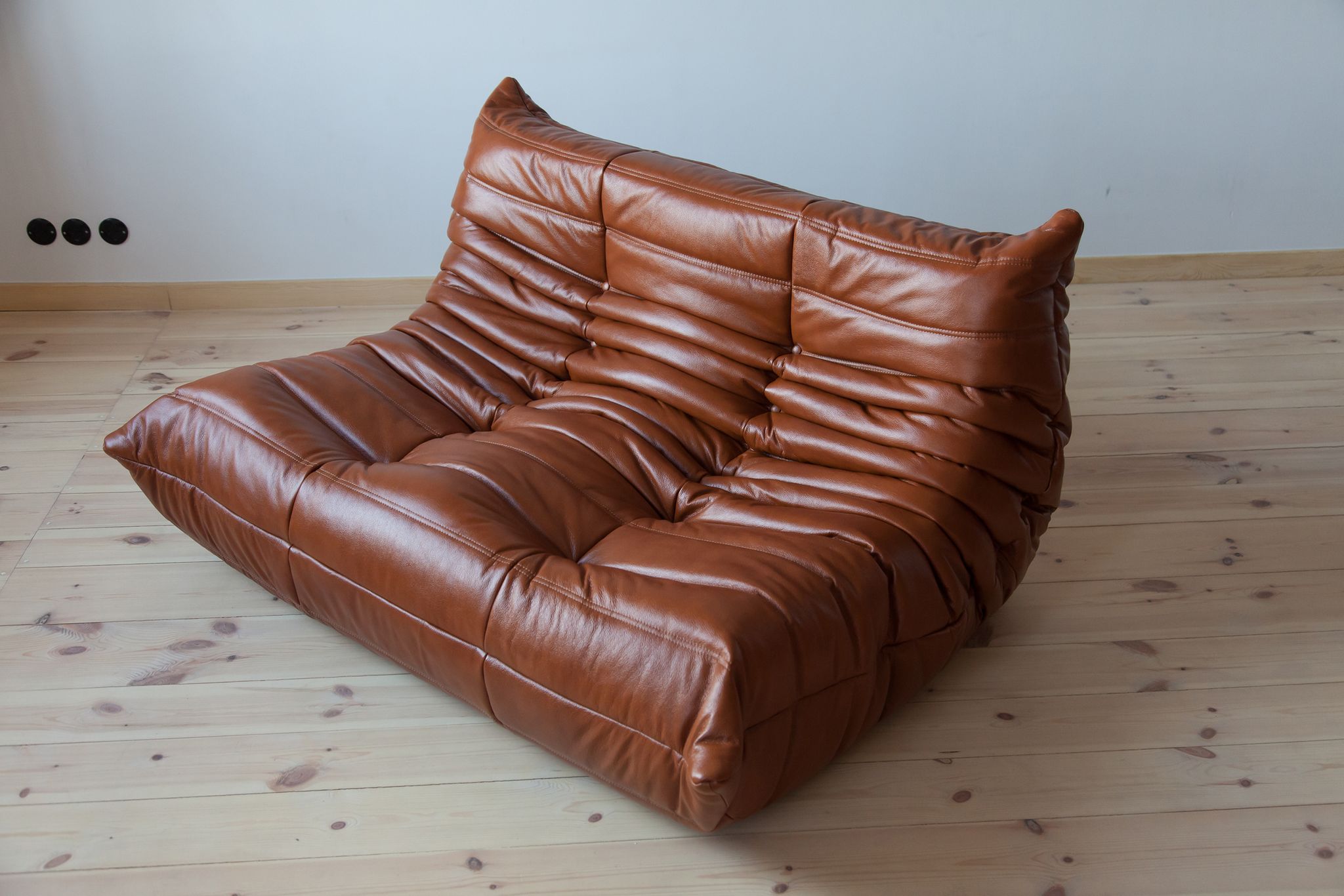 2 seater sofa and armchair Togo  designed by Michel Ducaroy 1973