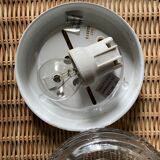 Vintage curved glass ceiling lamp