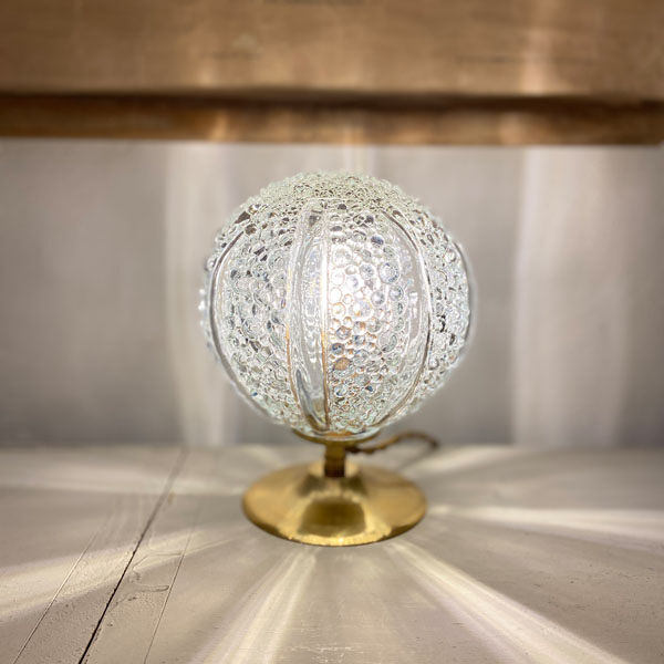 Lampe globe “bulles” en verre