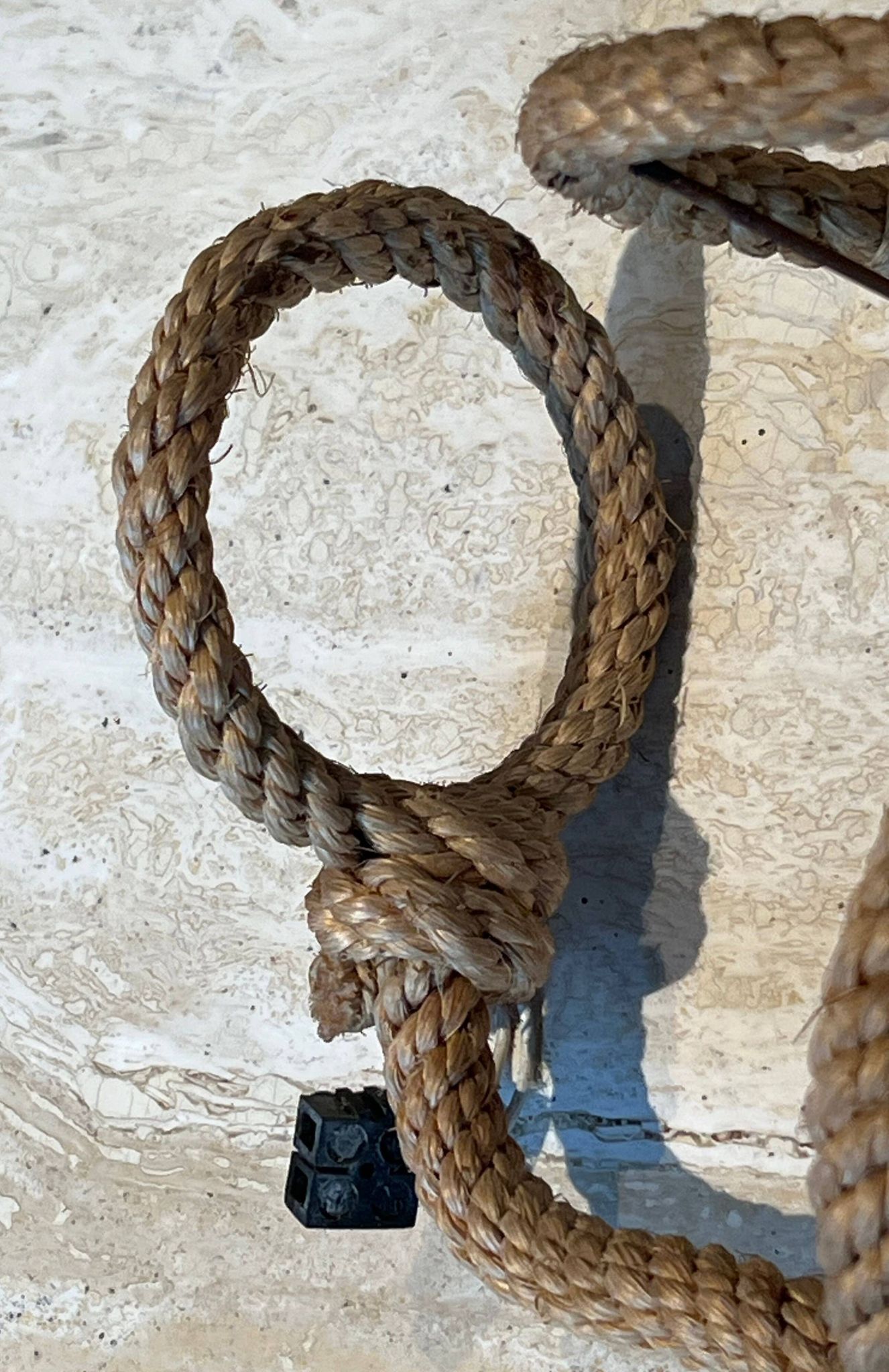Paire d'appliques en corde d'Audoux Minet