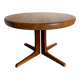 Table scandinave ronde Baumann vintage à pied central étoile extensible
