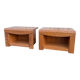 Pair of vintage wooden bedside tables – 1970s/80s