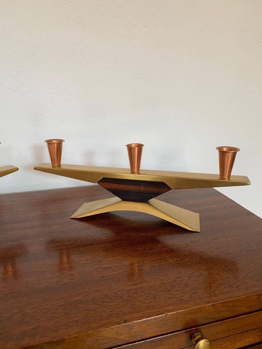 Danish candlesticks, 1960s, set of 2