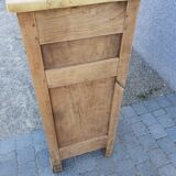 Bahut buffet furniture of old raw wood shallow