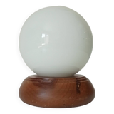 Vintage opaline ball lamp from the 80s