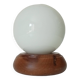 Vintage opaline ball lamp from the 80s