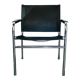 Vintage chrome armchair Klinte Chair by Tord Bjorklund for Ikea 1980