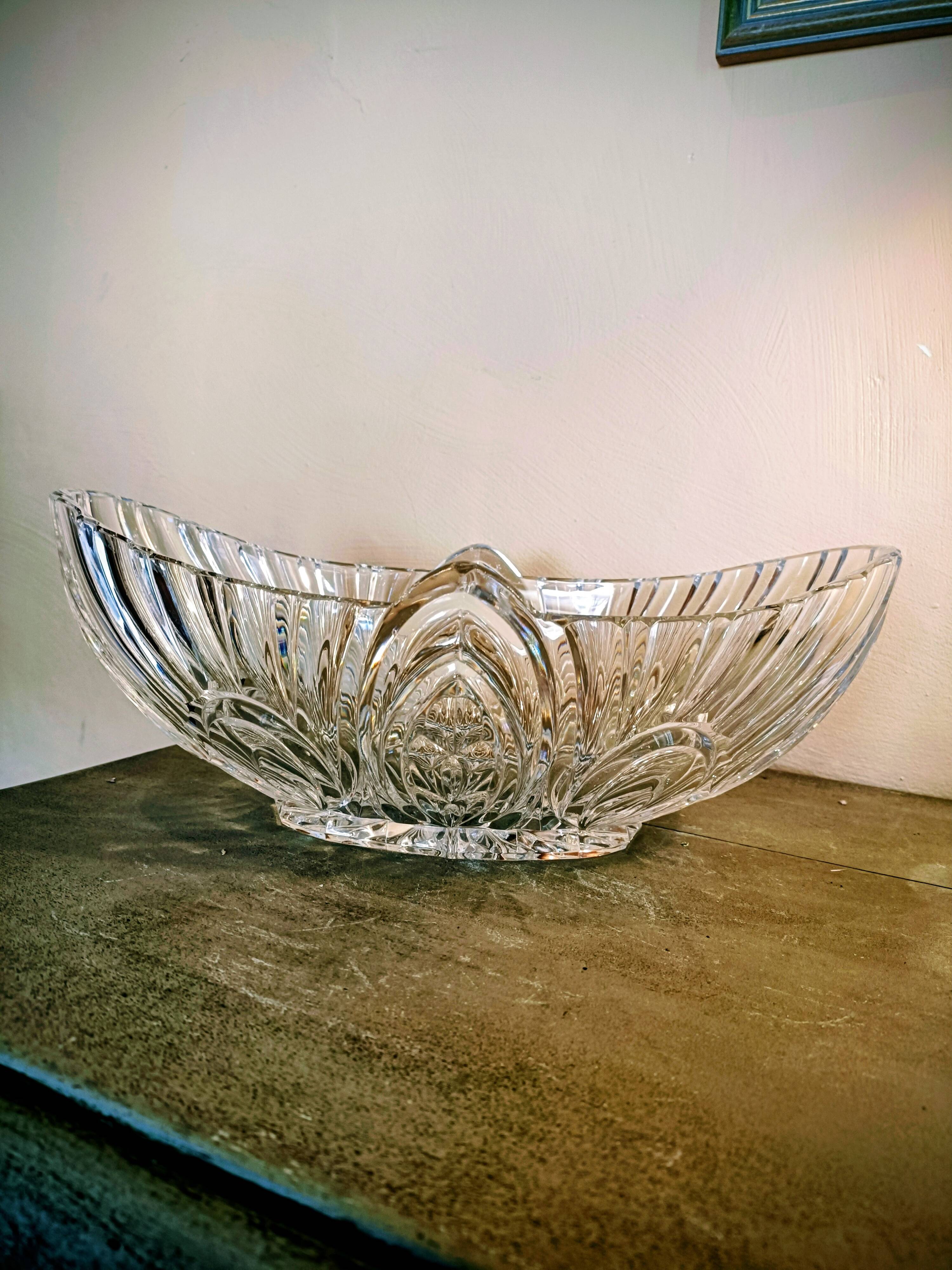 Cut crystal bowl