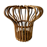 Lampe en rotin des années 60