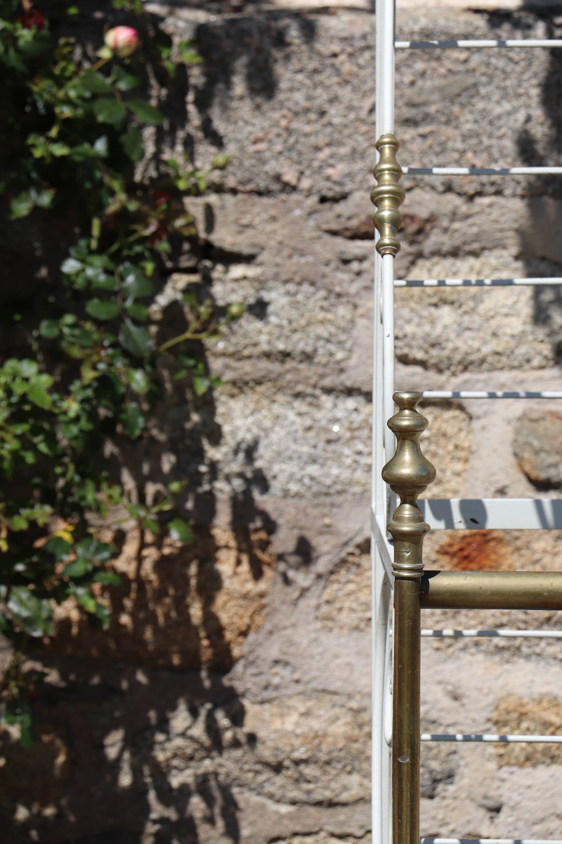 Large baker's shelf, 1950, wrought iron brass
