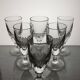 6 19th century wine/absinthe glasses