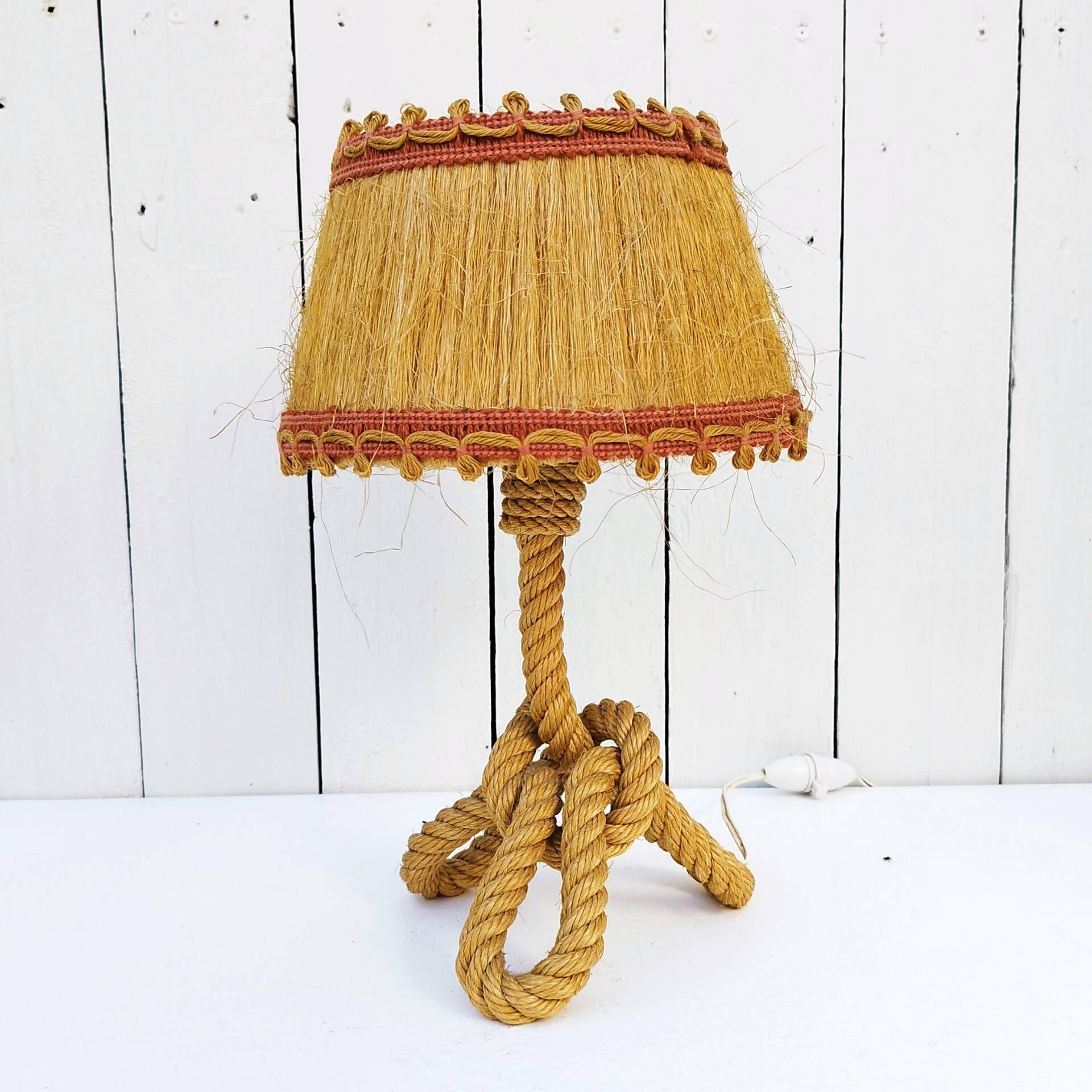 Rope table lamp Audoux Minet design