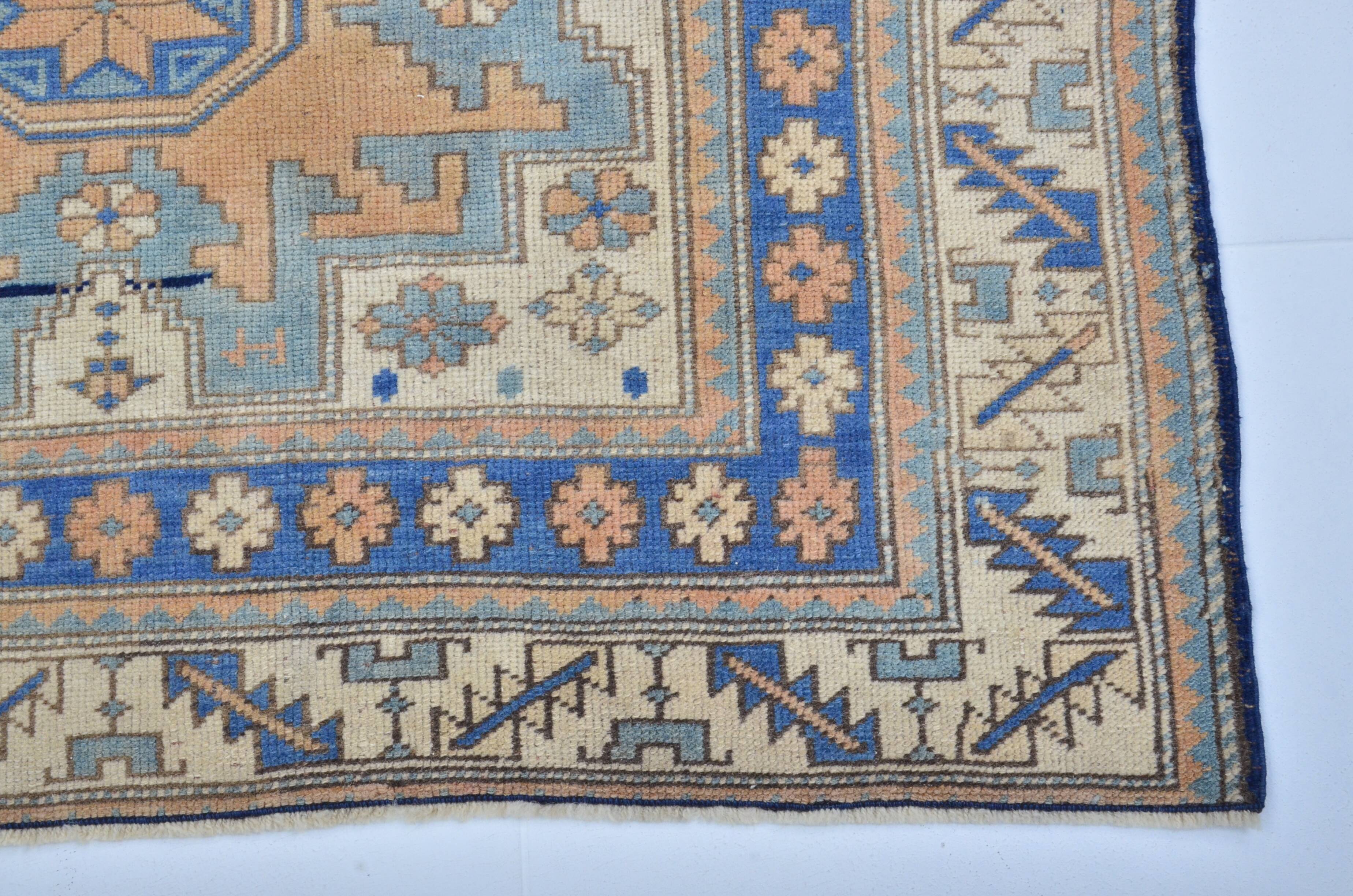 Geometric  Vintage Wool Carpet sku 3240