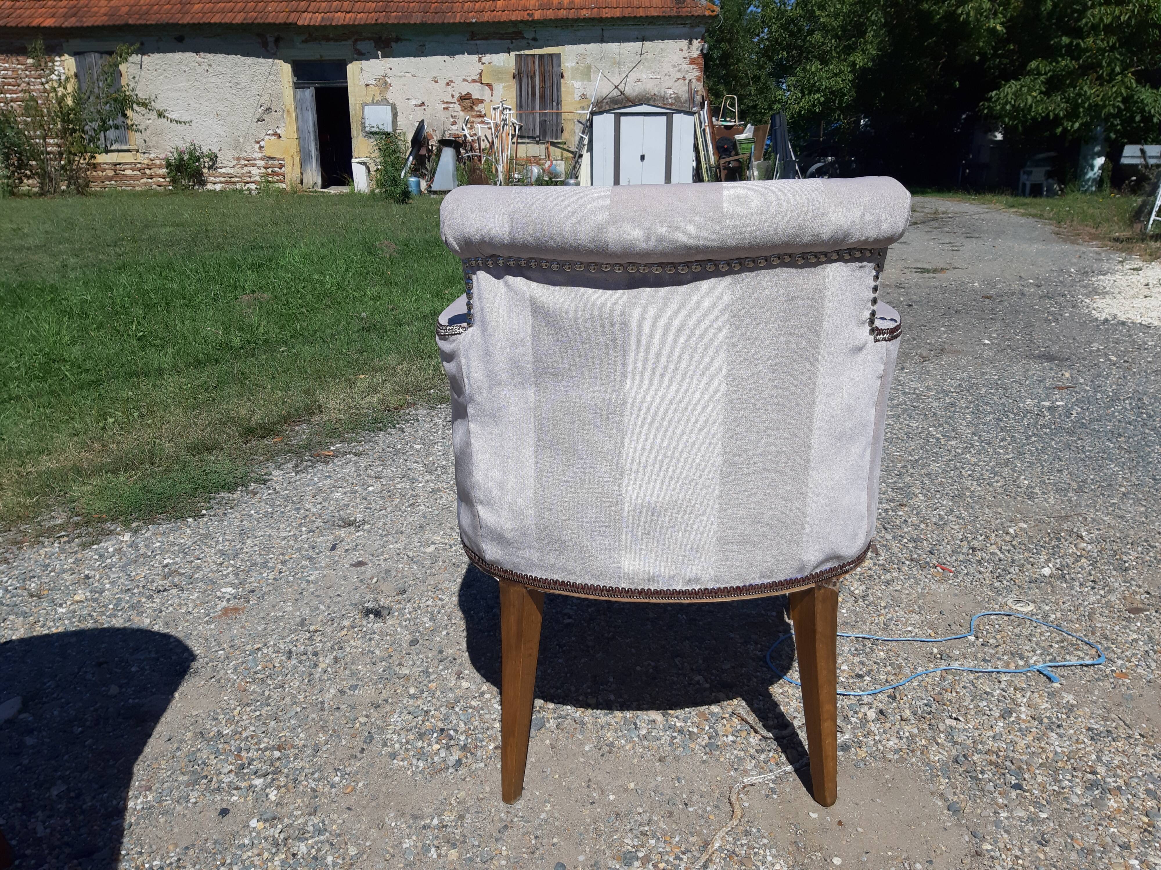 1 chair and 1 armchair, 60s