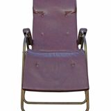 Chaise longue transat vintage lama années 60