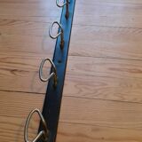 Industrial wall coat rack