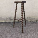 Solid wood tripod stool 1950