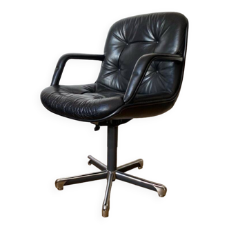 Fauteuil Strafor 451 en cuir