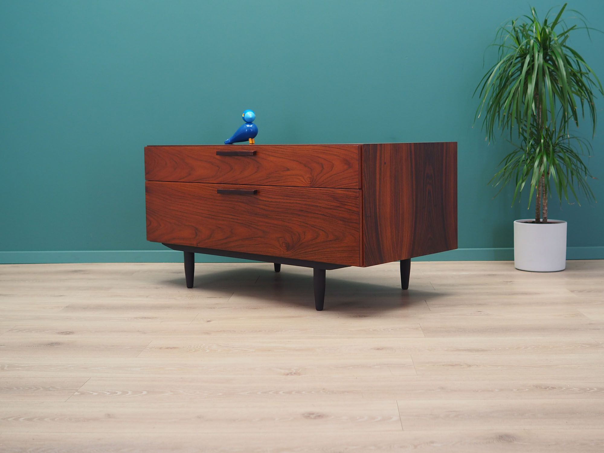 Rosewood chest of drawers, Danish design, 1970s, Ib Kofod Larsen, manufacturer: Faarup Mob