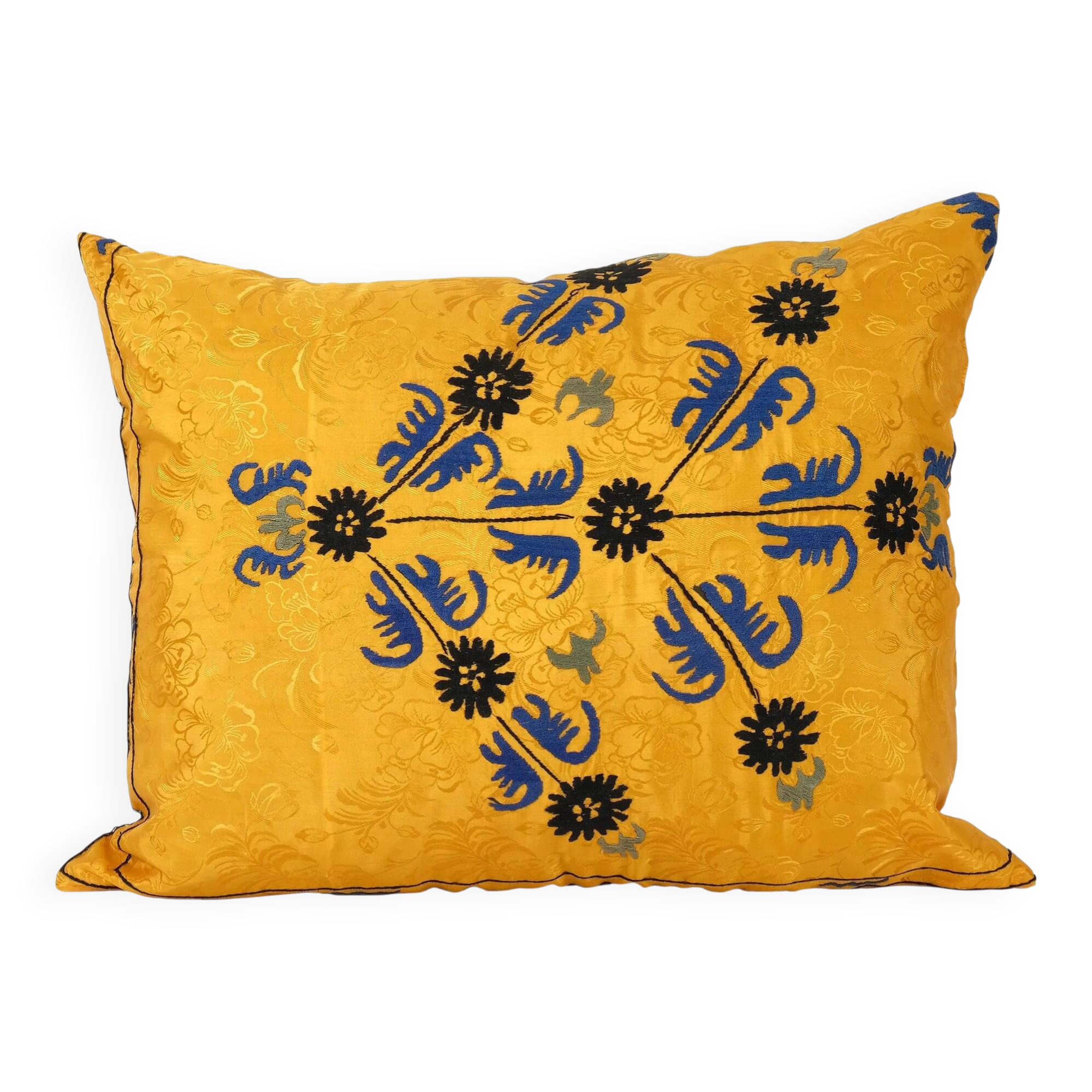 Vintage embroidered cushion cover 76x56 cm