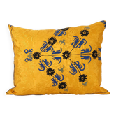 Housse de coussin brodée vintage 76x56 cm