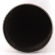 Grand vase cylindrique minimaliste en acier, années 70