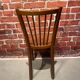 Lot de 4 chaises bistrot en bois vernis
