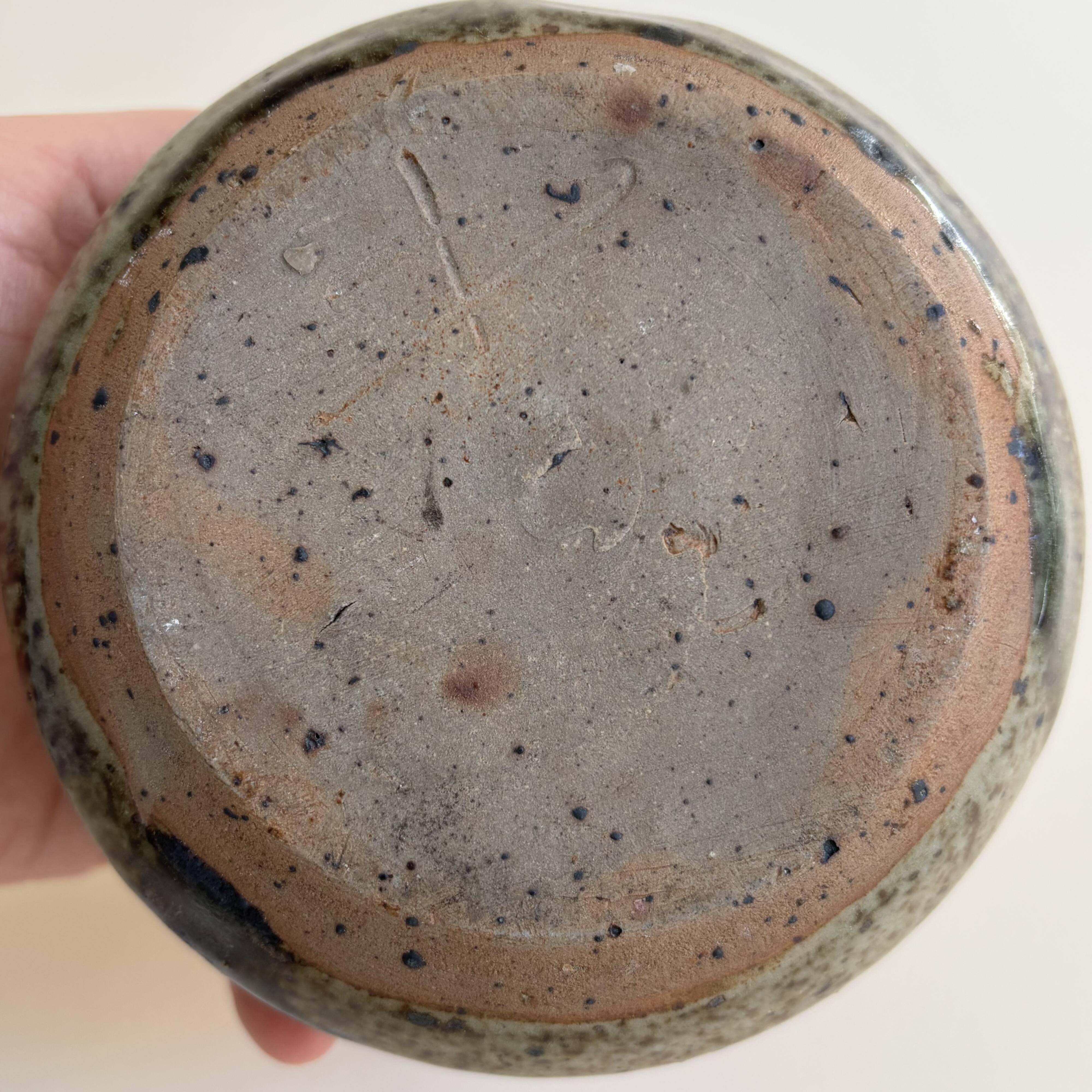 Vintage stoneware flower holder