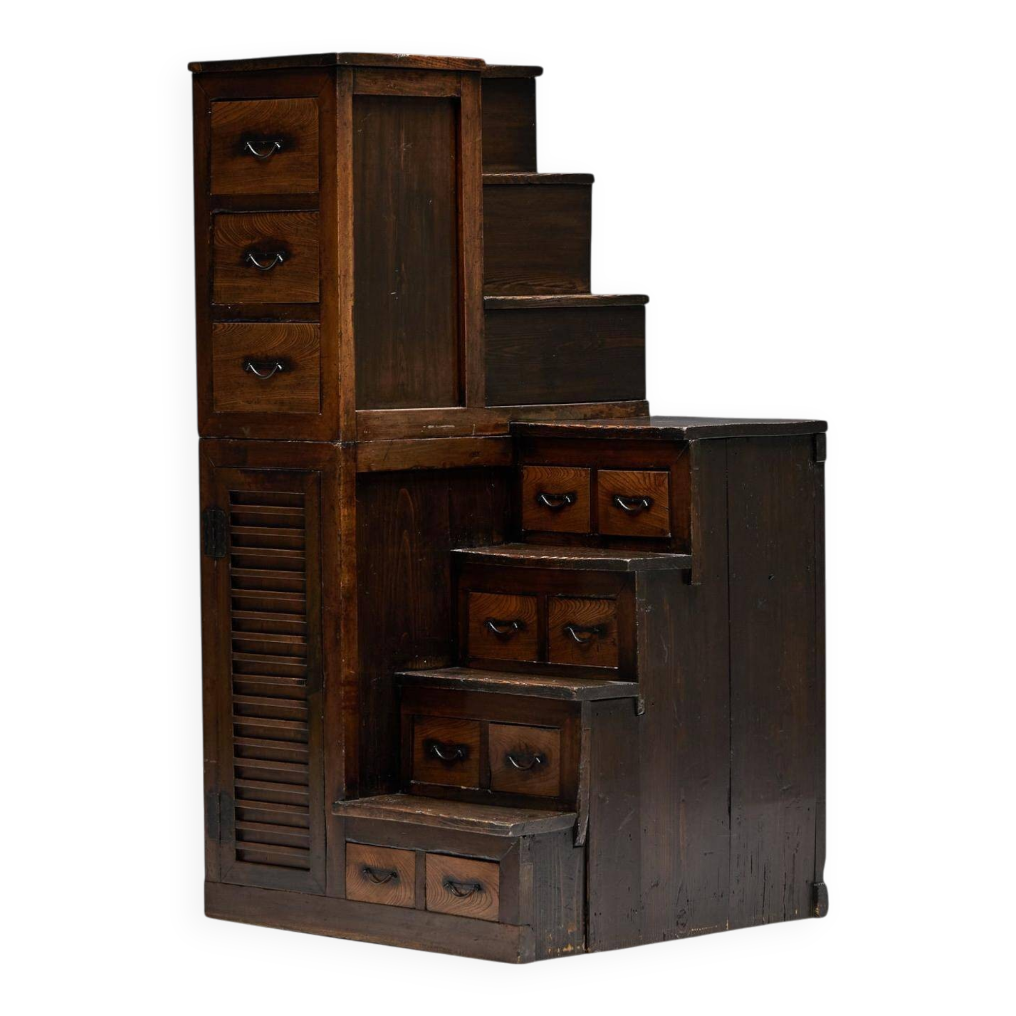 Kaidan Tansu Japanese stair chest, Japan, 19th century