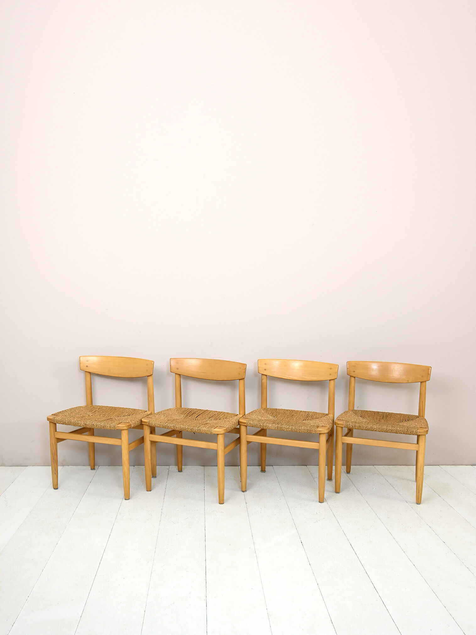 Set of 8 chairs by børge mogensen for karl andersson