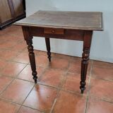 Old oak game table with 4 drawers