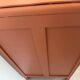 Commode vintage bois terra cotta art déco