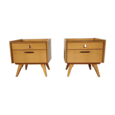 Pair of Scandinavian bedside tables, 50s/60s
