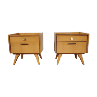 Paire de chevets scandinaves, années 50/60