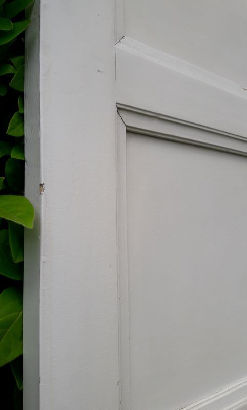 Porte vintage panneautée