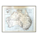 Australia, old map 1887 – Vintage geographical map.
