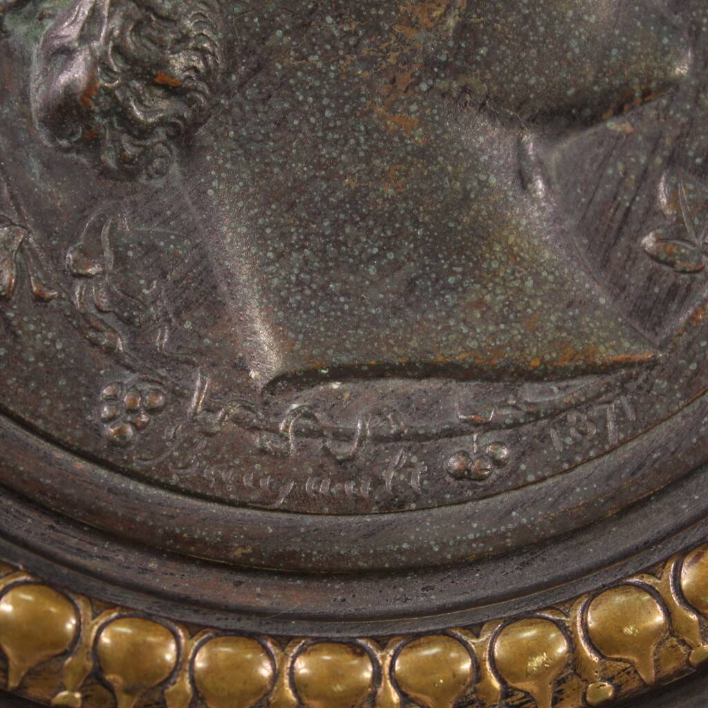 Bronze stand signed Alph. Giroux Paris and dated 1871
