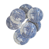 English dessert plates