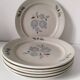 6 Saint-Amand stoneware dinner plates, Sologne pattern