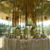 Design chandelier by Glashütte Limburg from 1960
