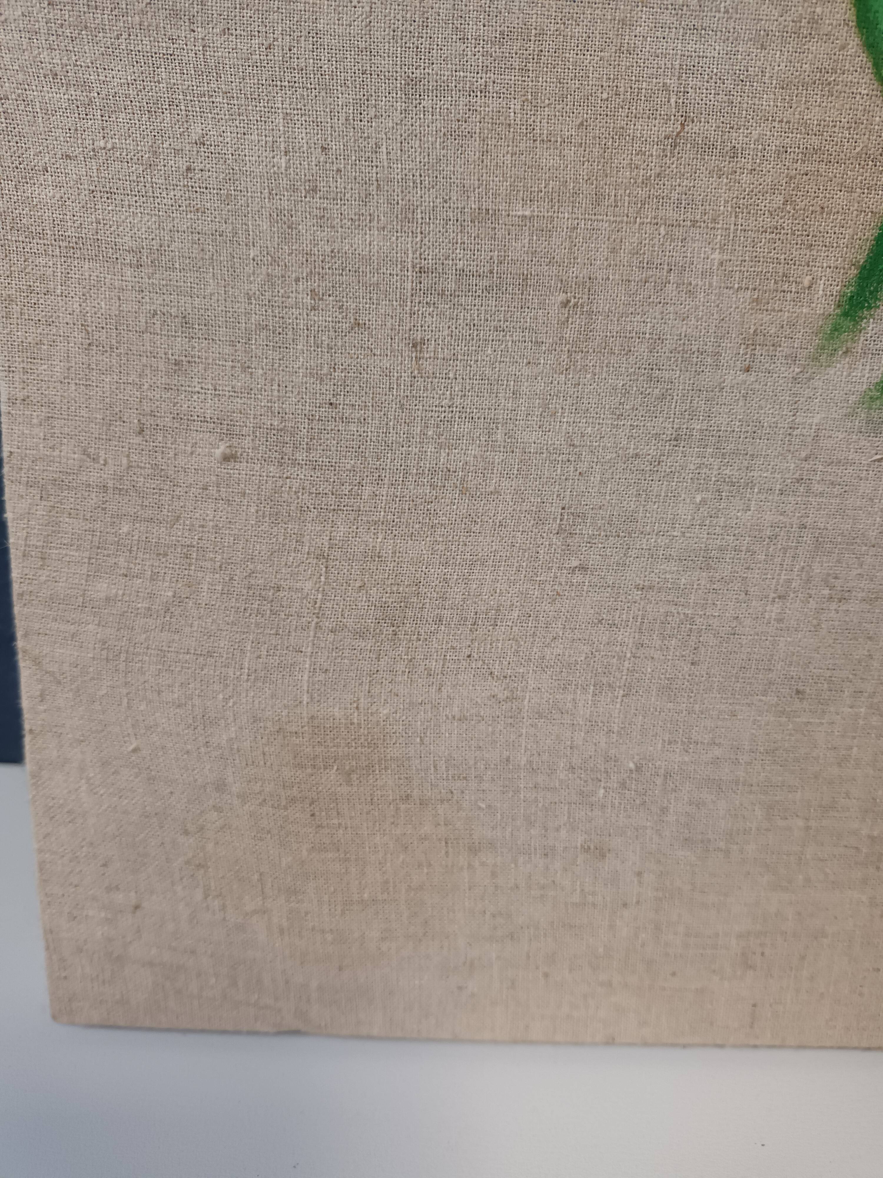 Pair of floral canvas