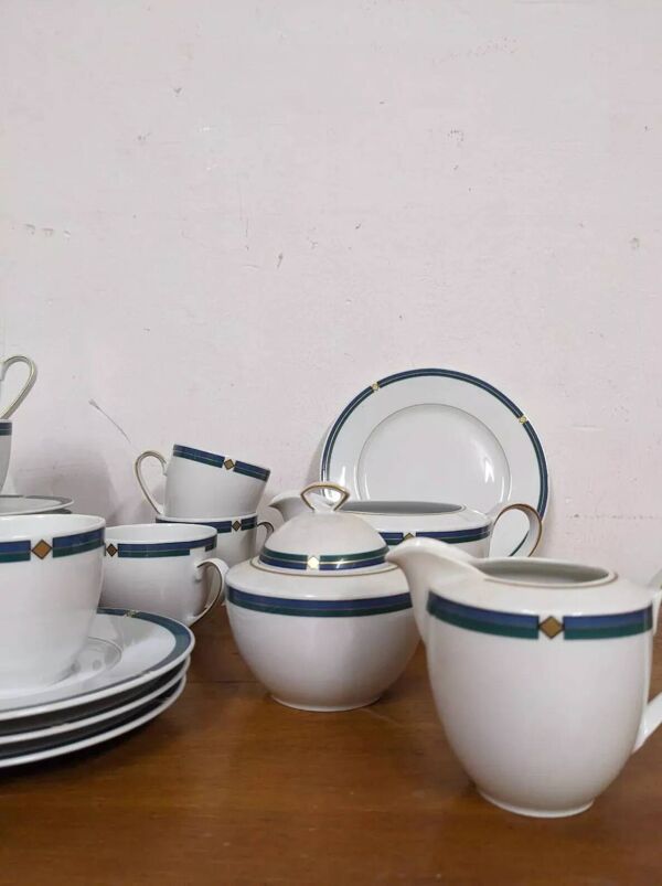 Service à café Art Déco modèle HW Collection, Qualitätsporzellan Bavaria Germany