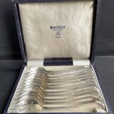 Box of 12 Ercuis oyster forks – Silver plated