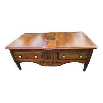 Table basse ancienne en noyer